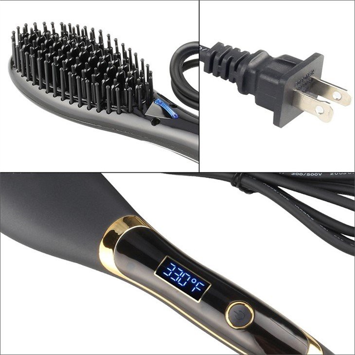 Elektrický kartáč na rovnání vlasů horký vzduch